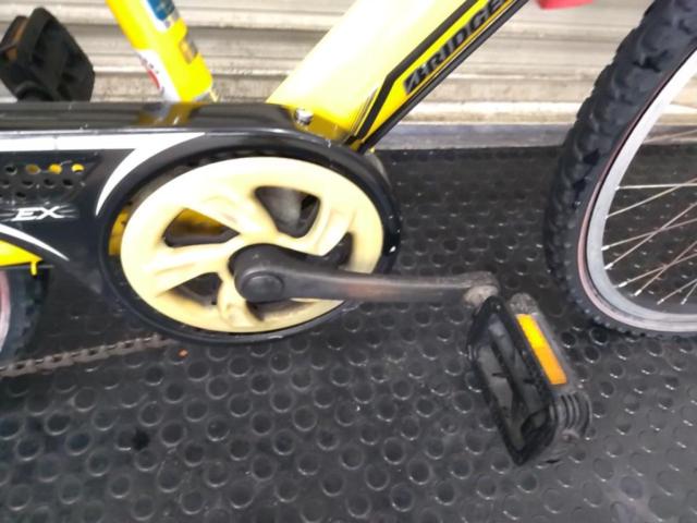 【わけあり現状販売】BRIDGESTONE ACTIVE SPORT GEAR 24×1.75インチ外装6段変速ジュニアサイクル イエロー ※メーター廻り割れ有※
