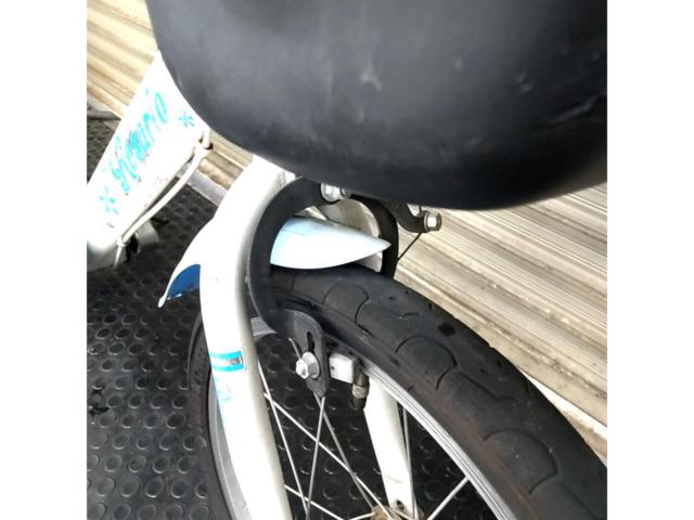 【メーカー不明】rosario 18インチ シングルギア キッズサイクル ホワイト