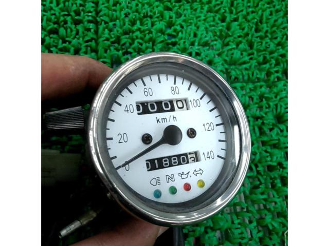 【メーカー不明】140Km/hスピードメーター 汎用60パイ