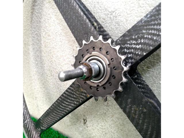 【SPINERGY】rev-x 700c カーボンリアホイール ピスト用 ブラック