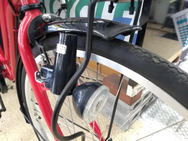 丸石サイクル 26×1-3/8インチ外装6段変速シティサイクル レッド
