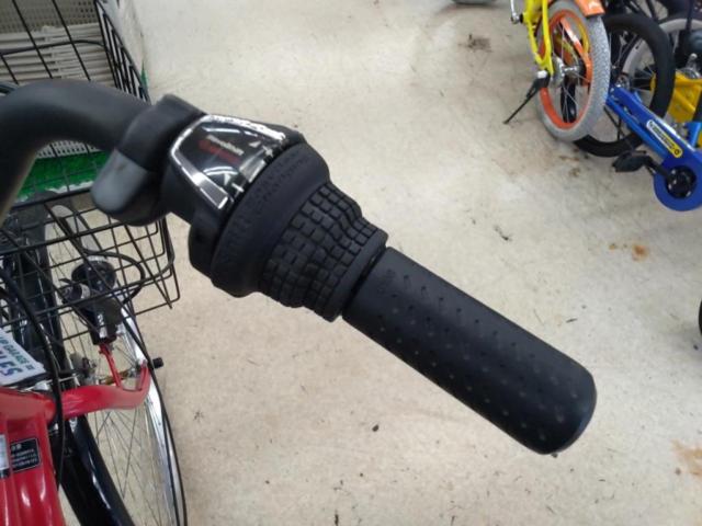 丸石サイクル 26×1-3/8インチ外装6段変速シティサイクル レッド