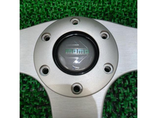 【MOMO】RACE レザーステアリング Φ350mm