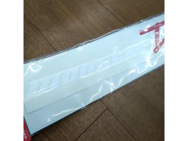 【Monster Sport】Tuningステッカー(ホワイト×レッド、サイズ:620mm×63mm)