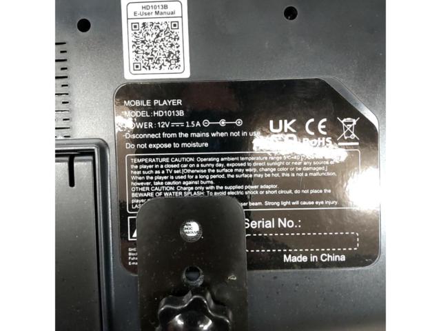メーカー不明 ヘッドレスト 10.1インチDVDプレーヤー 2個セット