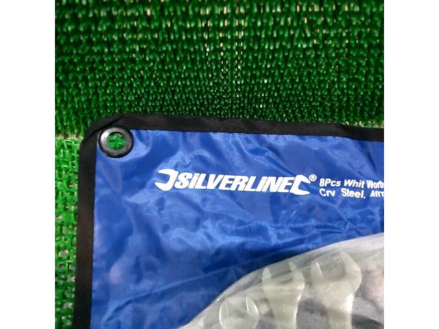 Silverline-633967 ウィットワース コンビネーションスパナ セット-8pc