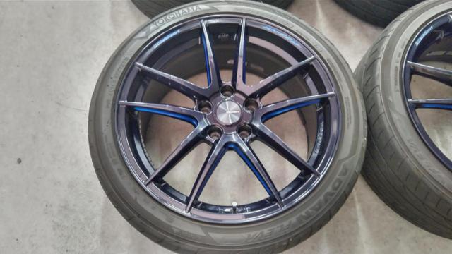 WedsSport(スポーツ) RN-55M  + YOKOHAMA(ヨコハマ) ADVAN FLEVA 【インプレッサ/シルビア/GRヤリス/チェイサー、マークⅡ、クレスタなど】