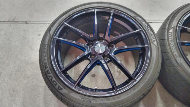 WedsSport(スポーツ) RN-55M  + YOKOHAMA(ヨコハマ) ADVAN FLEVA 【インプレッサ/シルビア/GRヤリス/チェイサー、マークⅡ、クレスタなど】