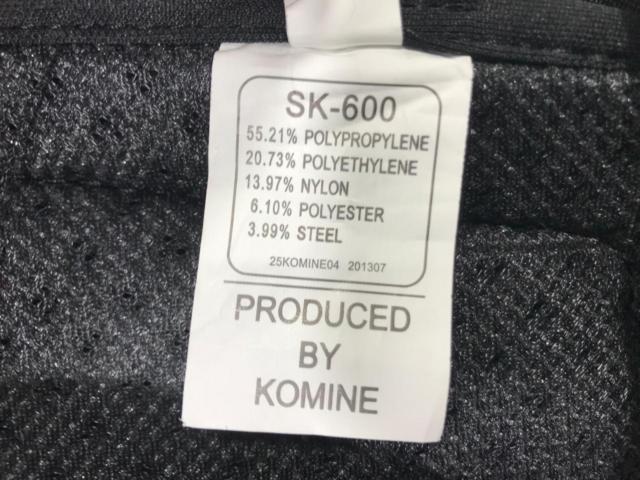 KOMINE チェストガード/チェストプロテクター