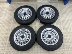 【バランス調整済み】トヨタ純正 TOYOTA プロボックス純正 スチールホイール  + DUNLOP WINTER MAXX LV01 for VAN 155/80R14