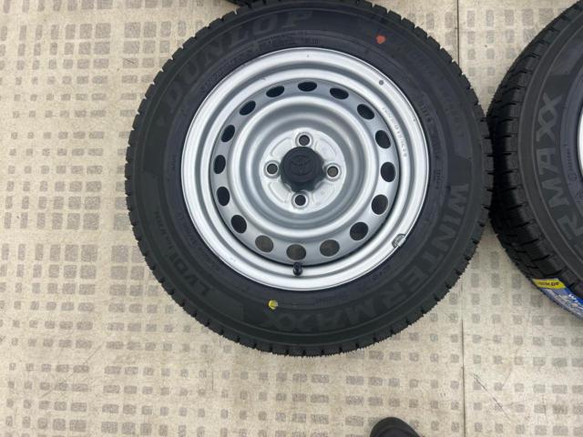【バランス調整済み】トヨタ純正 TOYOTA プロボックス純正 スチールホイール  + DUNLOP WINTER MAXX LV01 for VAN 155/80R14
