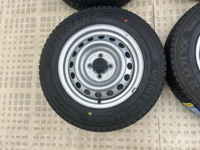 【バランス調整済み】トヨタ純正 TOYOTA プロボックス純正 スチールホイール  + DUNLOP WINTER MAXX LV01 for VAN 155/80R14
