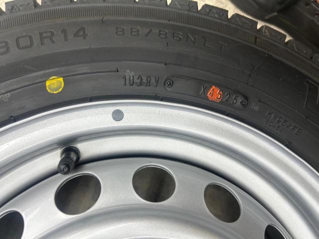 【バランス調整済み】トヨタ純正 TOYOTA プロボックス純正 スチールホイール  + DUNLOP WINTER MAXX LV01 for VAN 155/80R14
