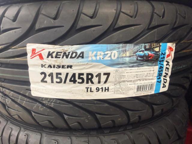 【純正戻しや車検用に♪新品タイヤ付き】TOYOTA 86/ZN6前期純正ホイール + KENDA KR20 215/45R17 91H
