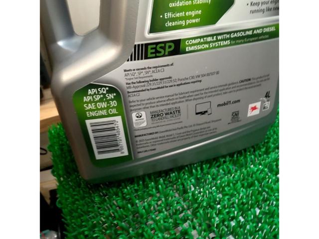 【0W-30】Mobil1 ESP EMISSION SYSTEM PROTECTION  4L