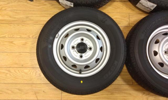 BRIDGESTONE JECT スチールホイール + BRIDGESTONE K370