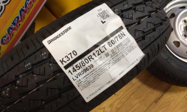 BRIDGESTONE JECT スチールホイール + BRIDGESTONE K370