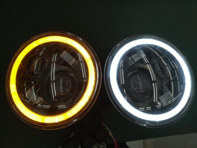 メーカー不明 7インチ LEDラウンドヘッドライト