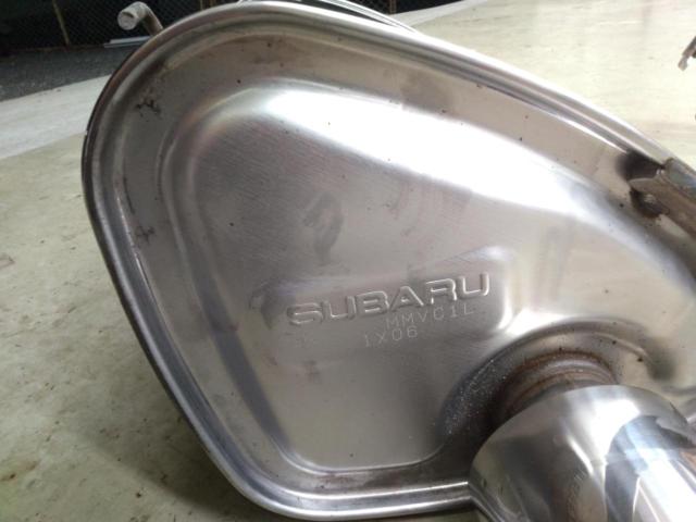 SUBARU 純正リアマフラー+中間パイプ