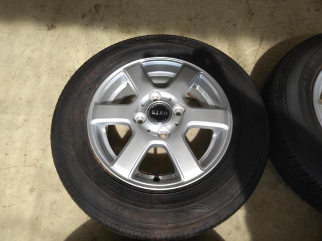BRIDGESTONE GIRO YT6 + DUNLOP ENASAVE EC202(2本) + SEIBERLING SL101(1本) + HAKOOK KINERGY ECO2(1本)