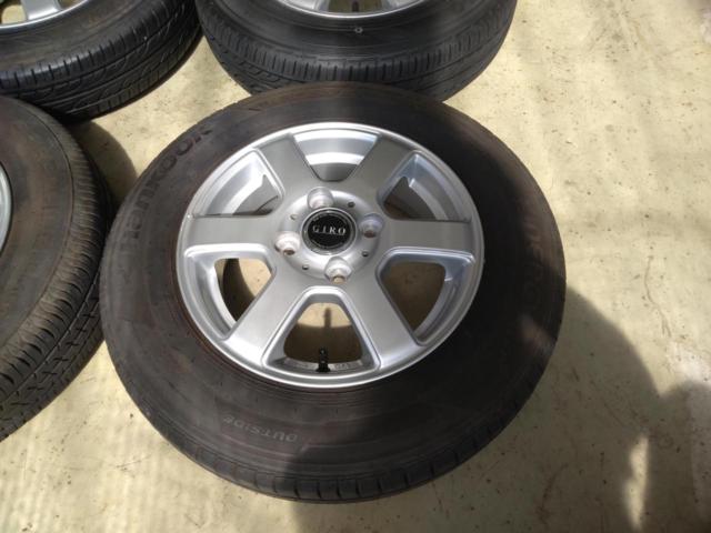 BRIDGESTONE GIRO YT6 + DUNLOP ENASAVE EC202(2本) + SEIBERLING SL101(1本) + HAKOOK KINERGY ECO2(1本)