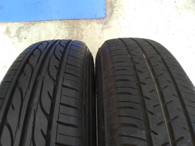 BRIDGESTONE GIRO YT6 + DUNLOP ENASAVE EC202(2本) + SEIBERLING SL101(1本) + HAKOOK KINERGY ECO2(1本)