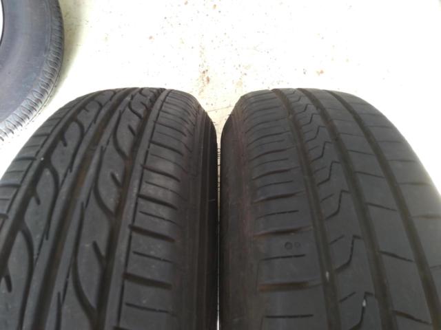 BRIDGESTONE GIRO YT6 + DUNLOP ENASAVE EC202(2本) + SEIBERLING SL101(1本) + HAKOOK KINERGY ECO2(1本)