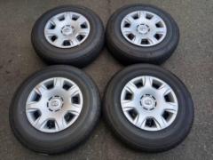 8【トヨタ純正】 ハイエース 200系 9型 ワイド純正スチール+【BRIDGESTONE】ECOPIa RD613
