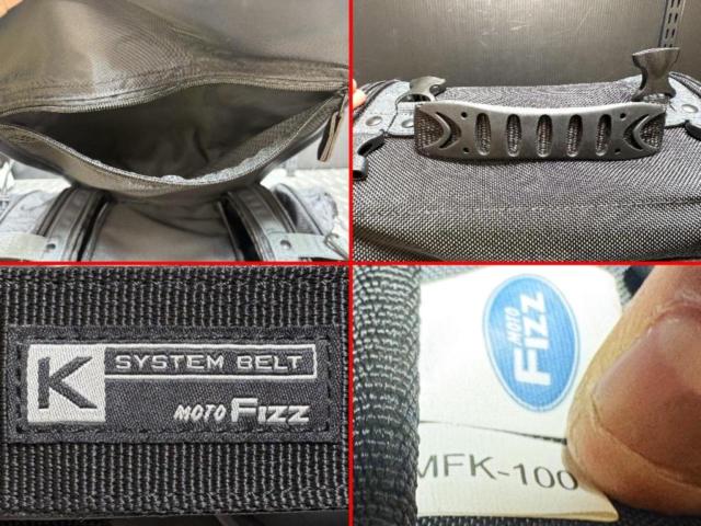 【MOTO FIZZ】 MFK-100ミニフィールドシートバッグ 19L～27L ブラック