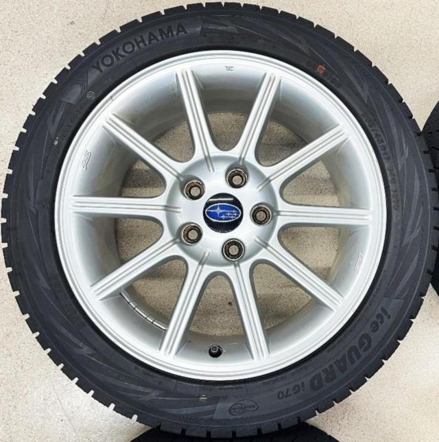 スバル(SUBARU) GDB系 インプレッサ STI 後期純正 + YOKOHAMA(ヨコハマ) iceGUARD7 iG70 235/45R17 94Q 2024年製 4本