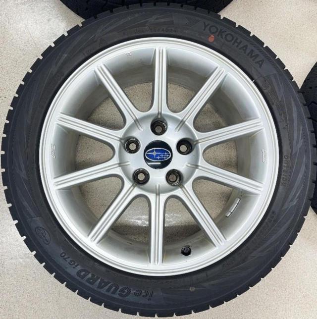 スバル(SUBARU) GDB系 インプレッサ STI 後期純正 + YOKOHAMA(ヨコハマ) iceGUARD7 iG70 235/45R17 94Q 2024年製 4本