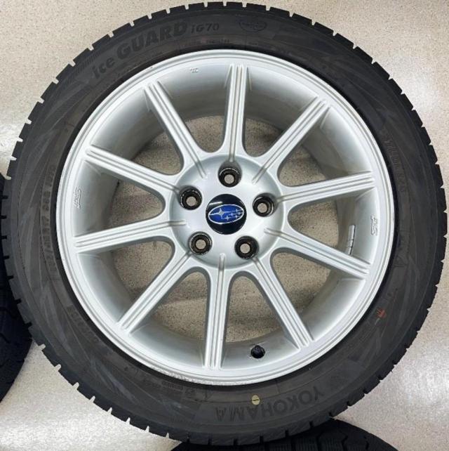 スバル(SUBARU) GDB系 インプレッサ STI 後期純正 + YOKOHAMA(ヨコハマ) iceGUARD7 iG70 235/45R17 94Q 2024年製 4本