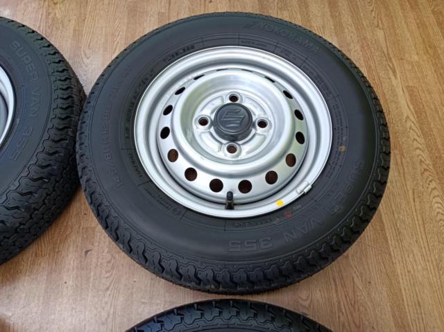 スズキ キャリイ純正スチール+YOKOHAMA SUPER VAN355 80/78N LT