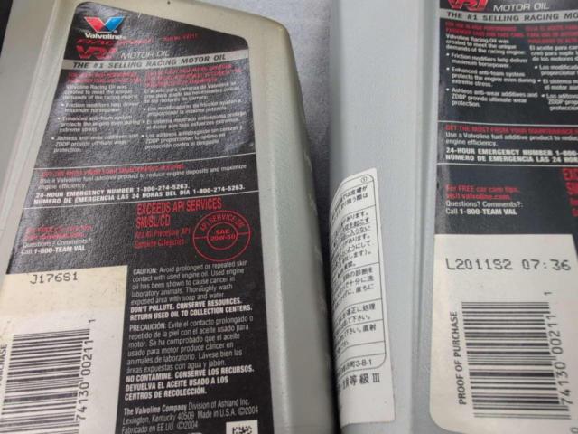 Valvoline エンジンオイル 20w-50 1L