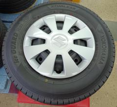 SUZUKI DA17V エブリィバン 純正 スチール+YOKOHAMA iceGUARD iG91 80/78N LT