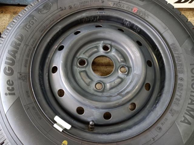 SUZUKI DA17V エブリィバン 純正 スチール+YOKOHAMA iceGUARD iG91 80/78N LT