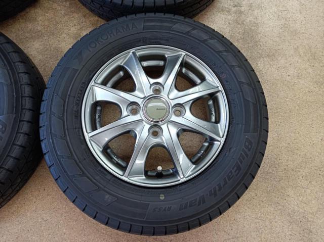 AUTOBACS LEBEN BX 8スポーク + YOKOHAMA BluEarth-Van RY55 80/78N LT