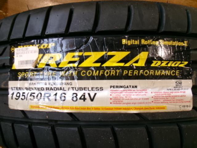 RAYS VOLK RACING TE37 SONIC  + DUNLOP DIREZZA DZ102 195/50R16 84V