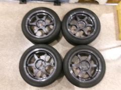 メーカー不明 6本スポークホイール  +  YOKOHAMA ADVAN SPORT V105 OE 195/50R16