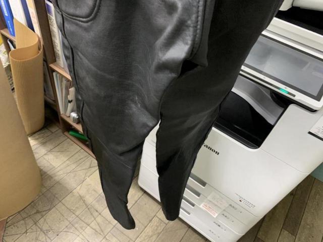 【メーカー不明】 レザーパンツ(ゴートスキン)