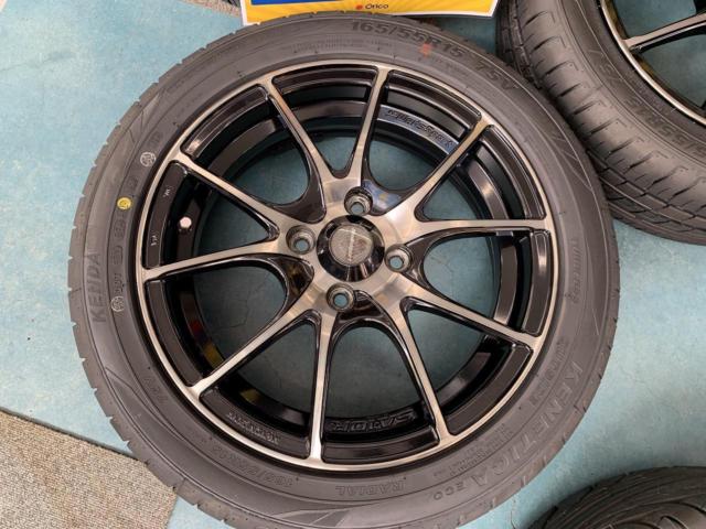 【weds】 WedsSport SA-10R + 【KENDA】 KR203 165/55R15 + KR20 195/45R16 4本セット