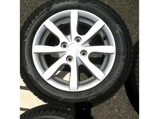 【スズキ純正】 純正アルミホイール + 【BRIDGESTONE】 BLIZZAK VRX3 155/65R14 4本セット