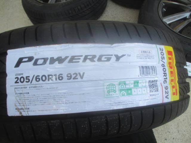 weds NIRVANA + PIRELLI POWERGY 205/60R16 4本セット