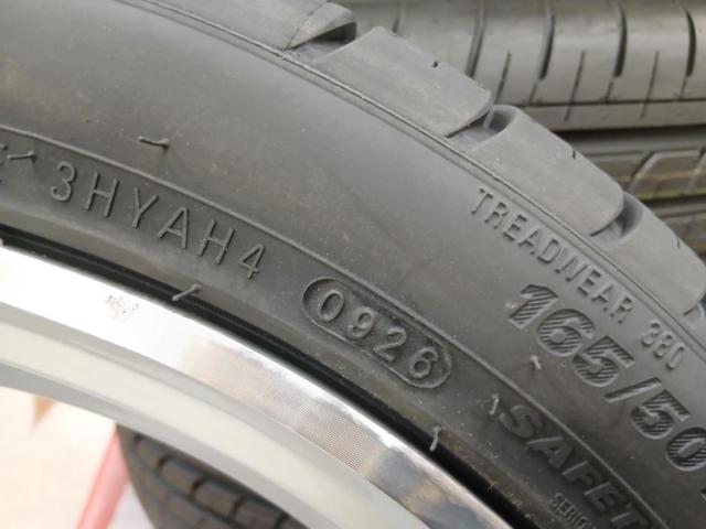 ダイハツ純正 LA400K コペン 純正アルミ + BRIDGESTONE POTENZA RE050A + KUMHO ECSTa HS51