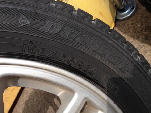 ダイハツ純正(DAIHATSU)  L175Sムーヴ純正ホイール + DUNLOP(ダンロップ) WINTER MAXX WM02