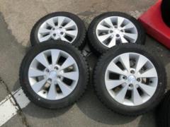 【スズキ純正】 ワゴンR/MH23S純正ホイール + 【DUNLOP】WINTER MAXX WM02
