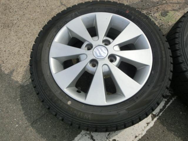 【スズキ純正】 ワゴンR/MH23S純正ホイール + 【DUNLOP】WINTER MAXX WM02