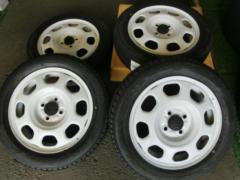 スズキ純正(SUZUKI)ハスラー(ホワイトルーフ車)純正スチールホイール  + BRIDGESTONE(ブリヂストン) BLIZZAK VRX3