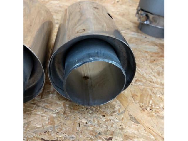 A great find: a genuine Mazda3 muffler tip.