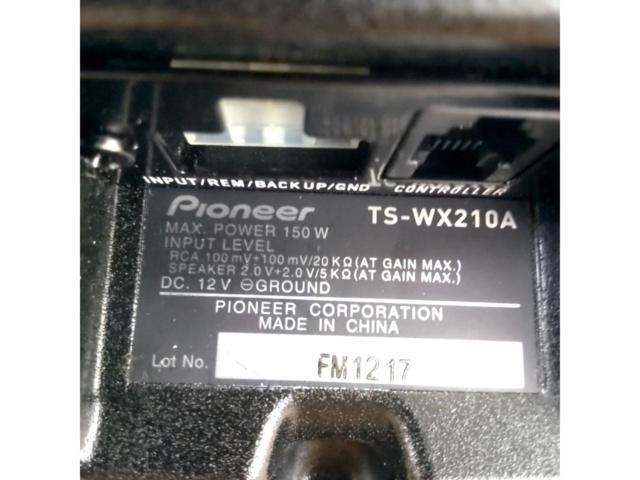 【carrozzeria】TS-WX210A チューンナップサブウーハー